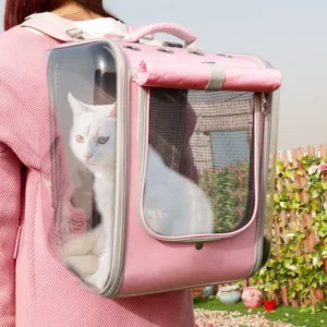 Mochila Transportadora Mascotas Perro Gato Malla 9 Kg Aprox